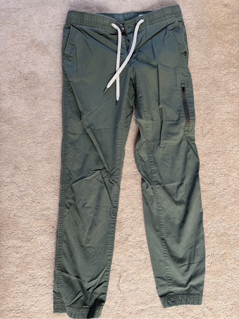 Vuori Ripstop Jogger Army Green Performance Pants Size Small